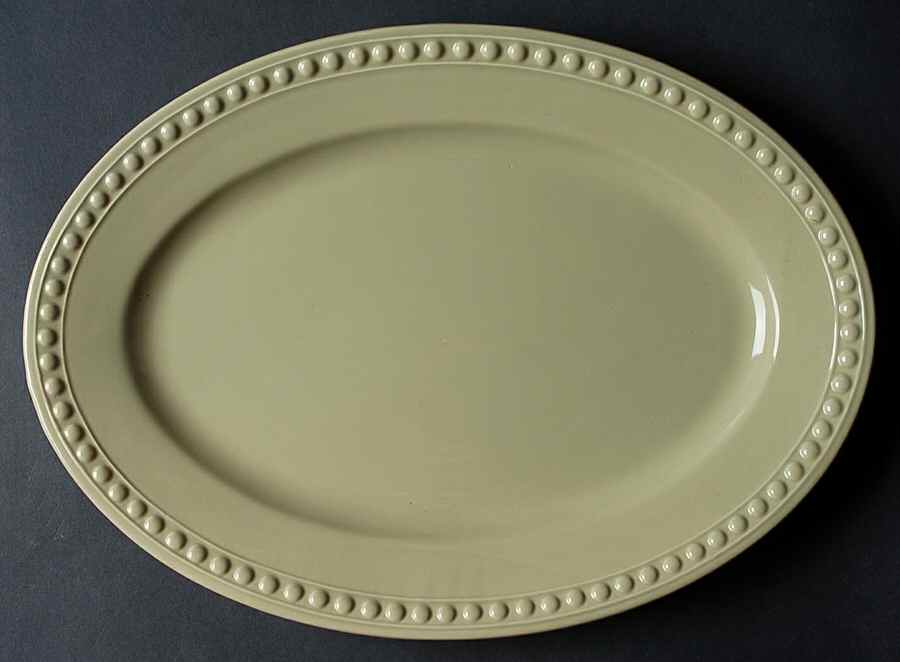 Pearl Light Green 14" Oval Serving Platter by JCPenney-1