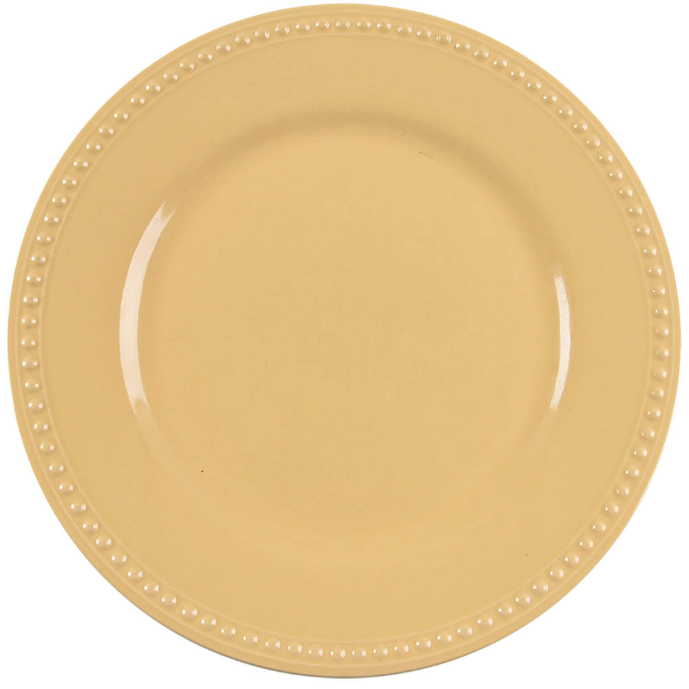 Pearl Light Yellow Dinner Plate by JCPenney-1