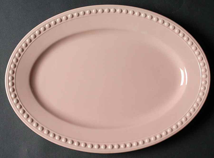 Pearl Pink 14" Oval Serving Platter by JCPenney-1