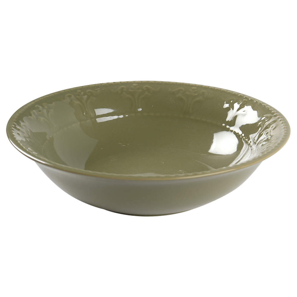 Athena Dark Green 9" Round Vegetable Bowl by JCPenney-1