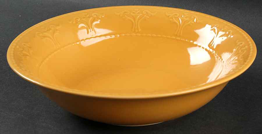 Athena Dark Yellow 9" Round Vegetable Bowl by JCPenney-1
