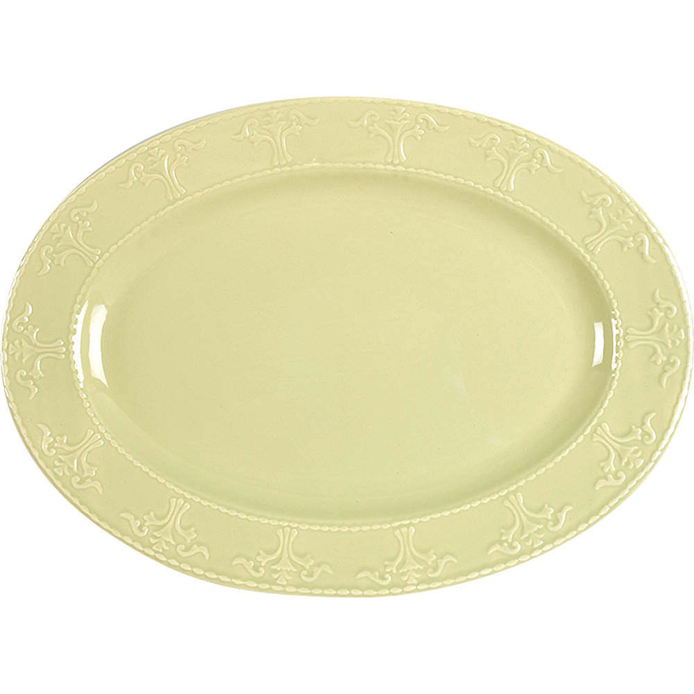 Athena Light Green 12" Oval Serving Platter by JCPenney-1