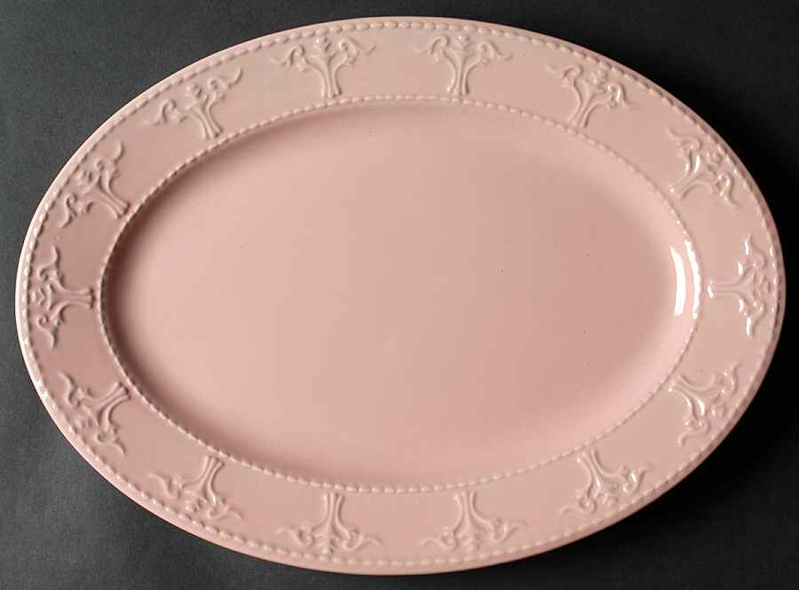 Athena Pink 14" Oval Serving Platter by JCPenney-1