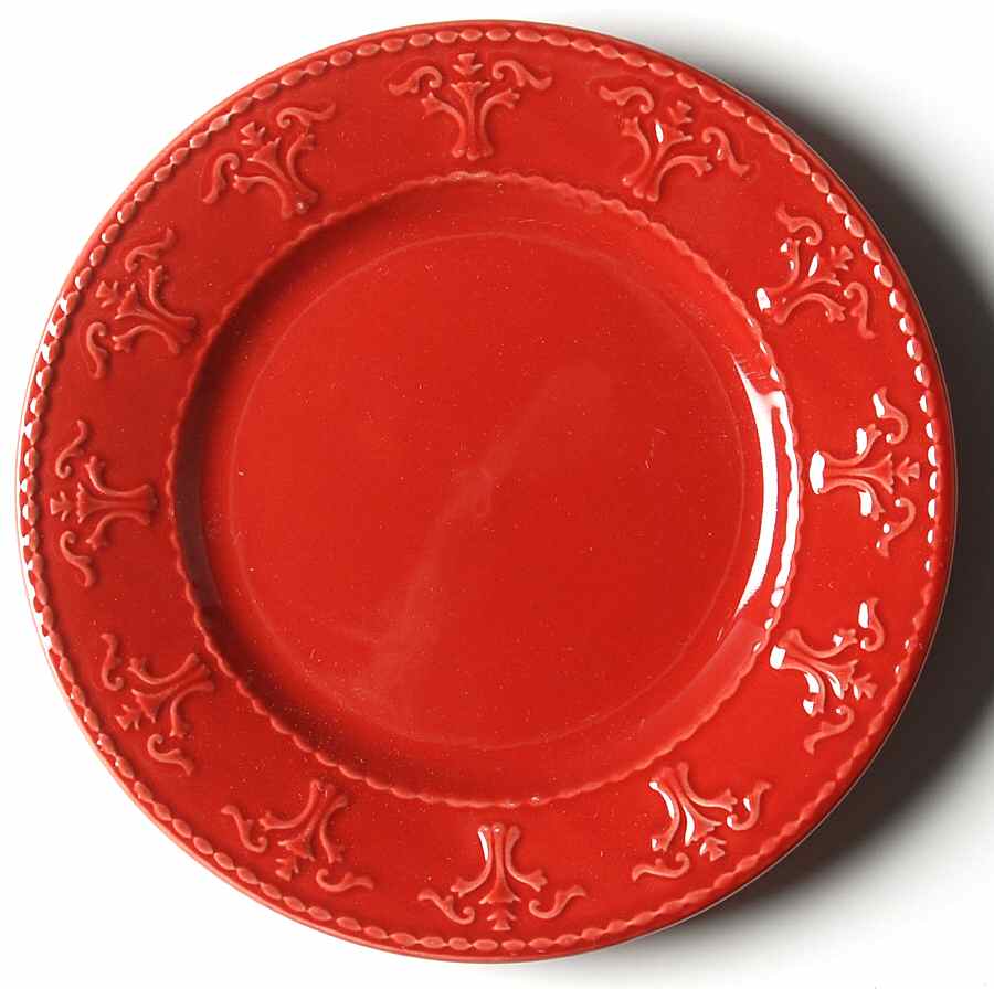 Athena Red Bread & Butter Plate by JCPenney-1