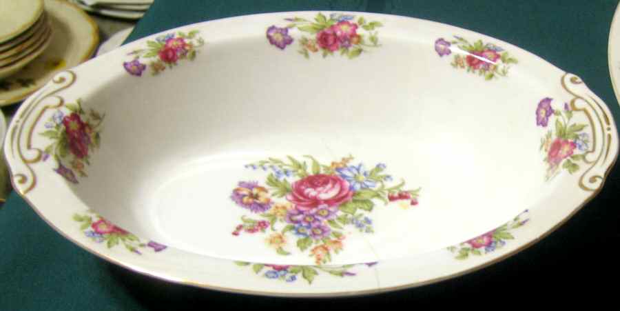 JAP873 9" Oval Vegetable Bowl by Japan-1