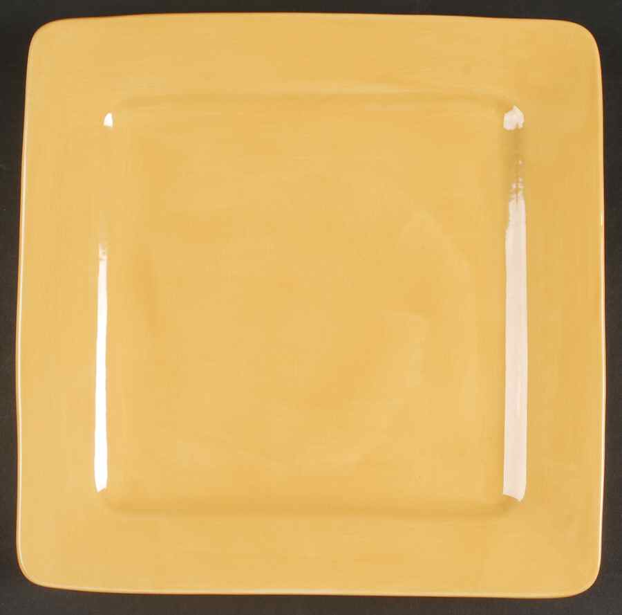 Amber Yellow Square Dinner Plate by JCPenney-1