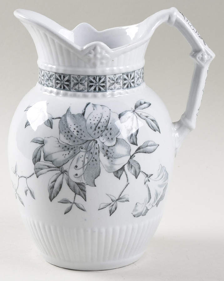 Floral Black 36 Oz Pitcher by Johnson Brothers-1