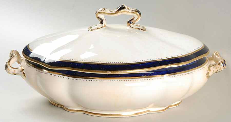 2390 Oval Covered Vegetable by George Jones & Sons-1