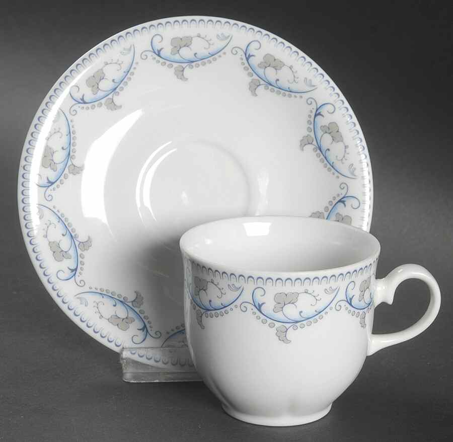 JAE208 Flat Demitasse Cup & Saucer Set by Jaeger-1