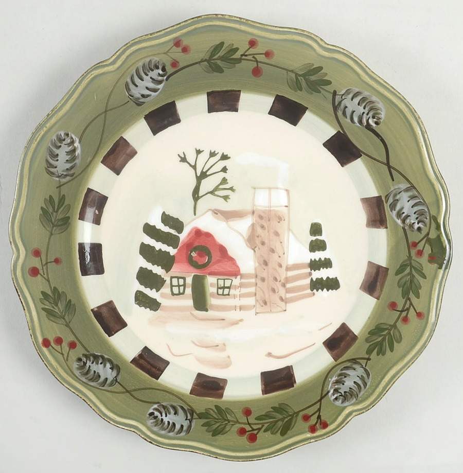 Winter Lodge Luncheon Plate by Jay Import-1
