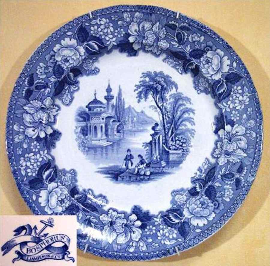Bosphorus Blue Dinner Plate by J. Jamieson & Co-1