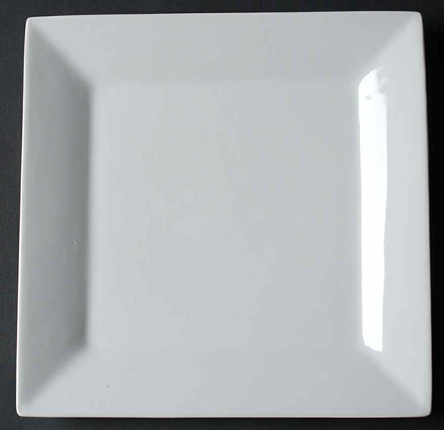 White Dinnerware Collection Hard Square Salad Plate by JCPenney-1