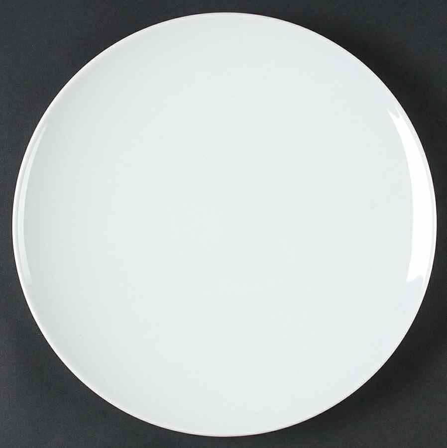 White Dinnerware Collection (Round, Coupe) Dinner Plate by JCPenney-1