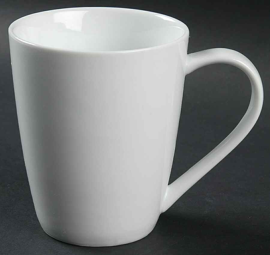 White Dinnerware Collection (Round, Rim) Mug by JCPenney-1