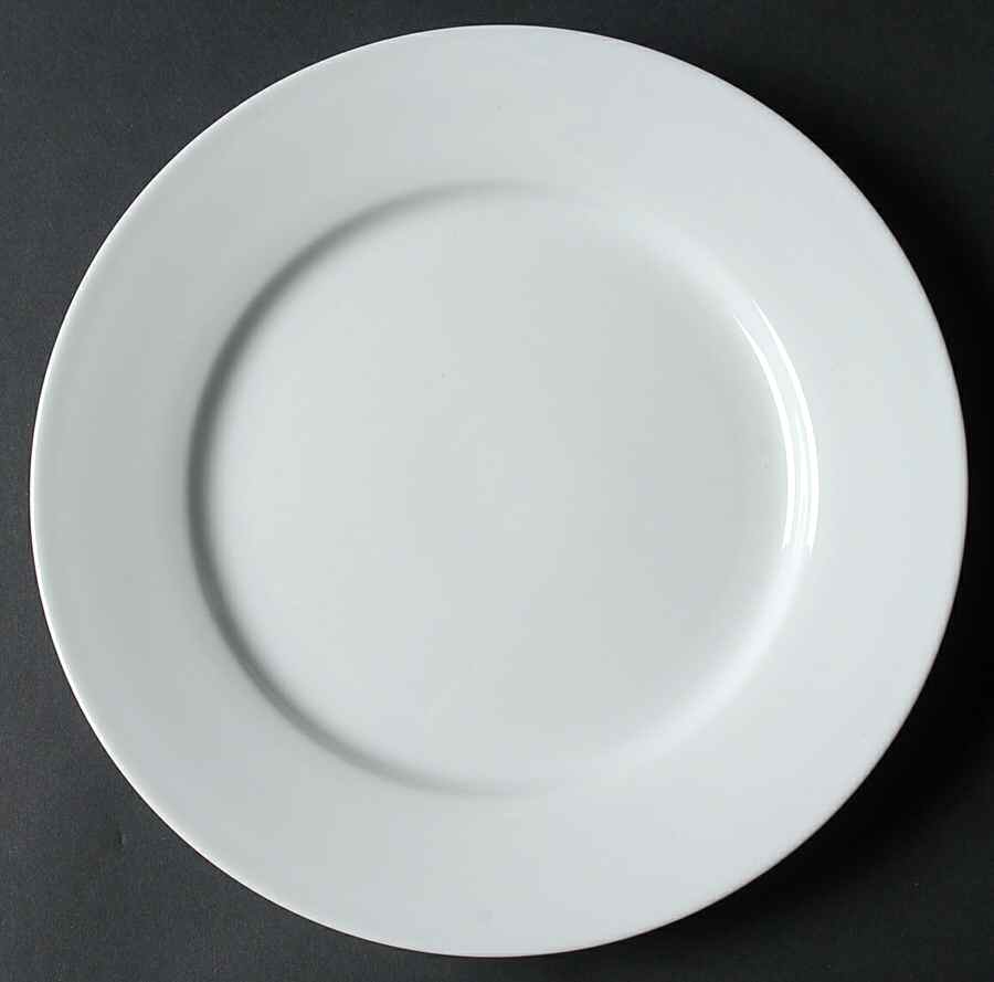 White Dinnerware Collection (Round, Rim) Salad Plate by JCPenney-1