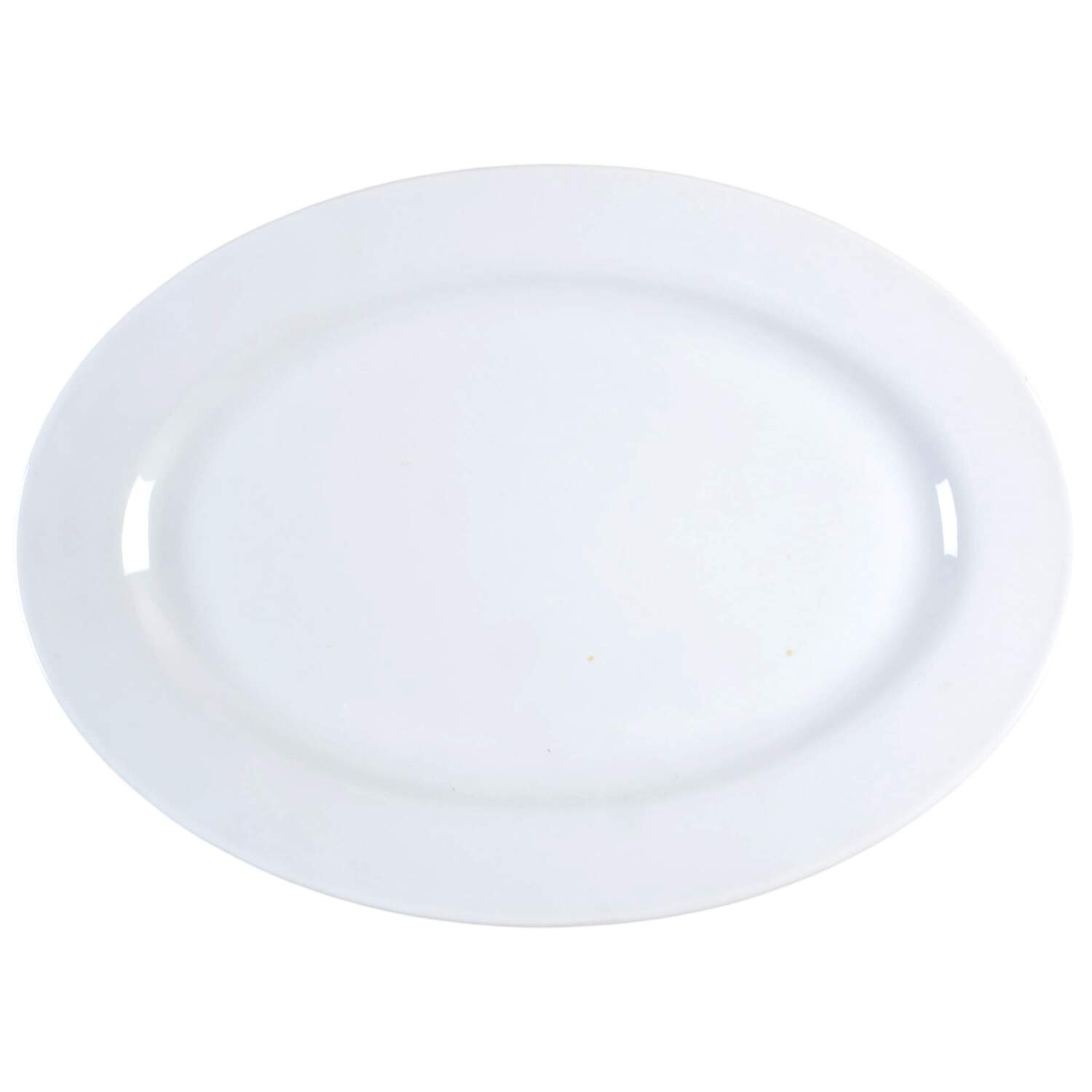 White Dinnerware Collection (Accessories) 17" Oval Serving Platter by JCPenney-1