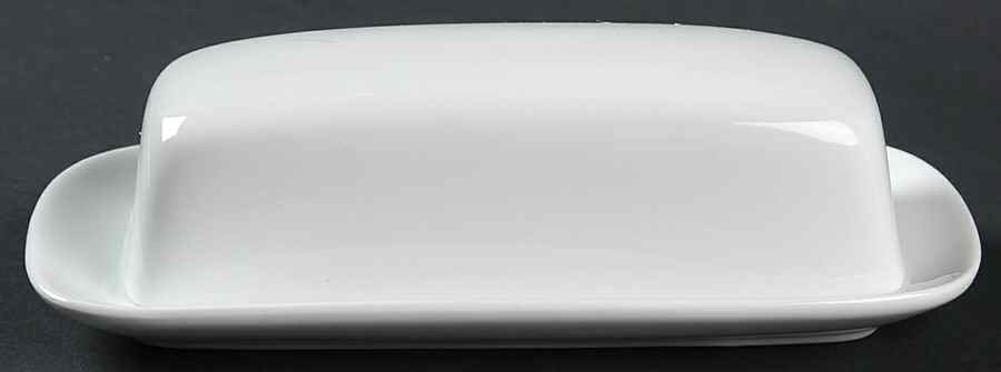 White Dinnerware Collection (Accessories) 1/4 Lb Covered Butter by JCPenney-1
