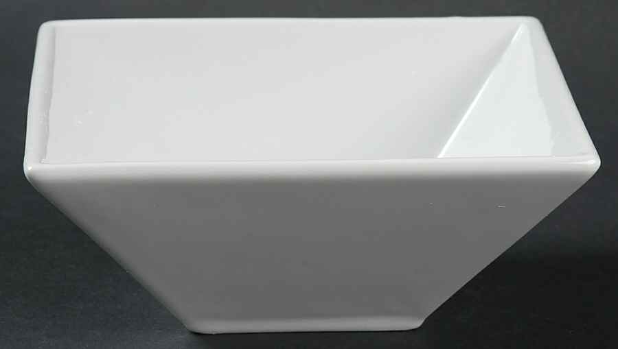 White Dinnerware Collection (Accessories) Square Fruit/Dessert (Sauce) Bowl by JCPenney-1