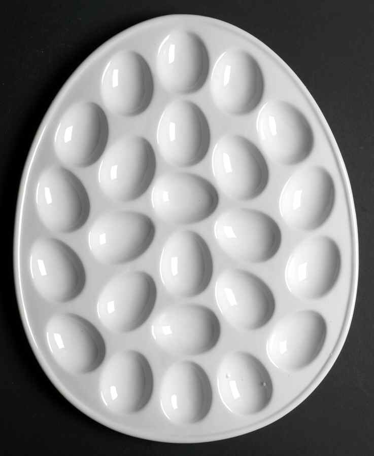 White Dinnerware Collection (Accessories) Deviled Egg Plate by JCPenney-1