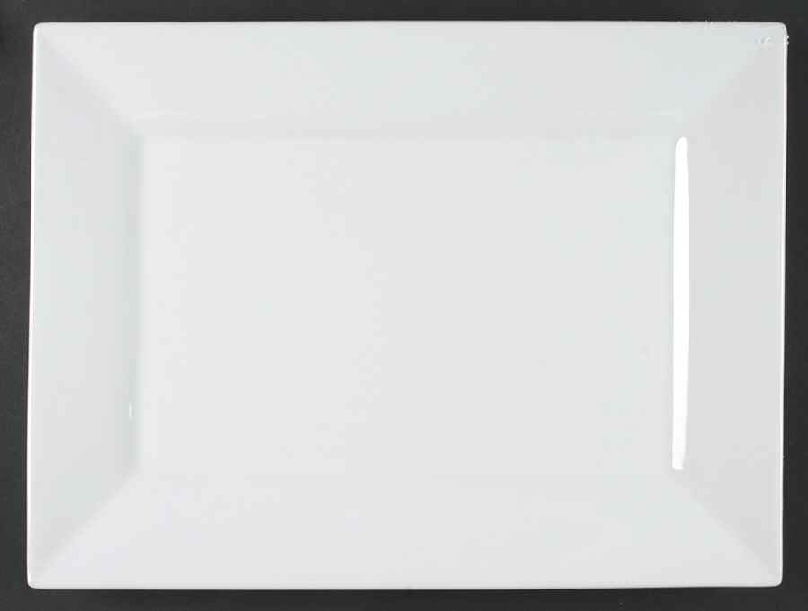 White Dinnerware Collection (Accessories) 16" Rectangular Serving Platter by JCPenney-1