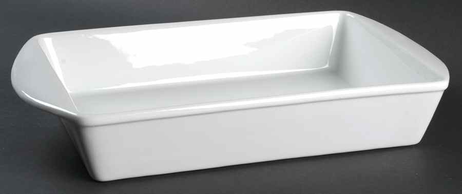 White Dinnerware Collection (Accessories) 16" Rectangular Baker by JCPenney-1