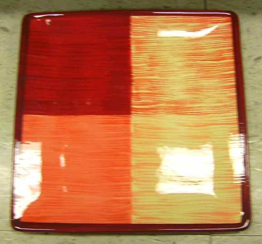 Gerber Daisy Square Dinner Plate by Jay Import-1