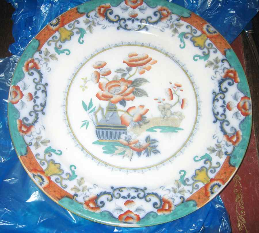 Antique Bottle Dinner Plate by John Meir & Sons-1