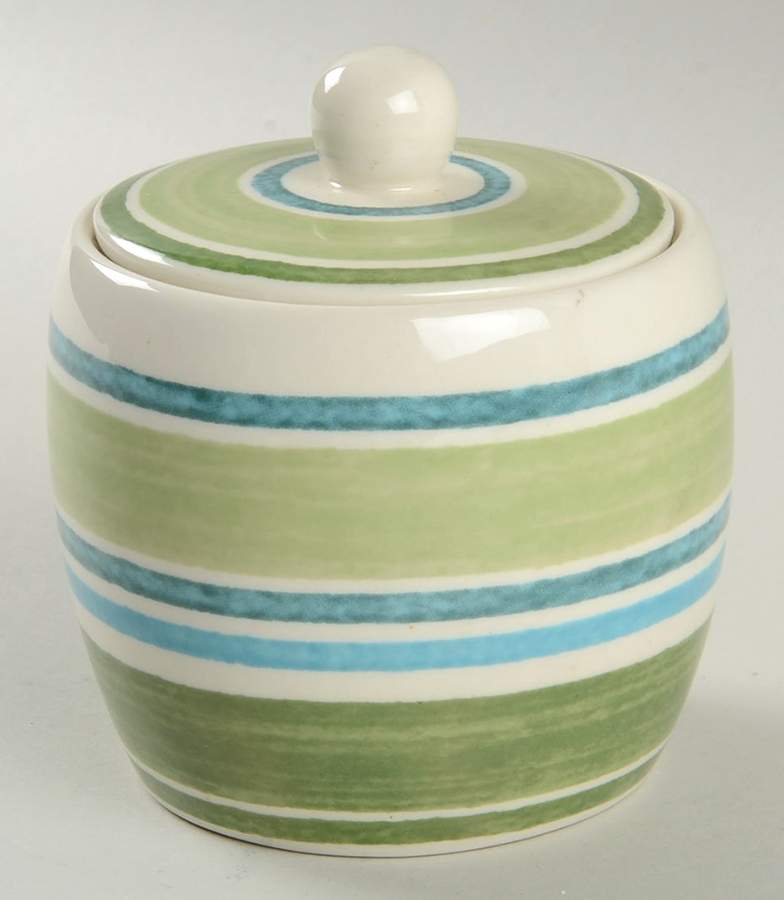 Woodland Stripe Sugar Bowl & Lid by Johnson Brothers-1