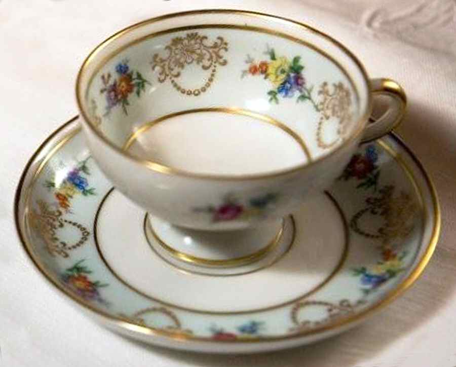 JOH396 Footed Cup & Saucer Set by Johann Haviland-1