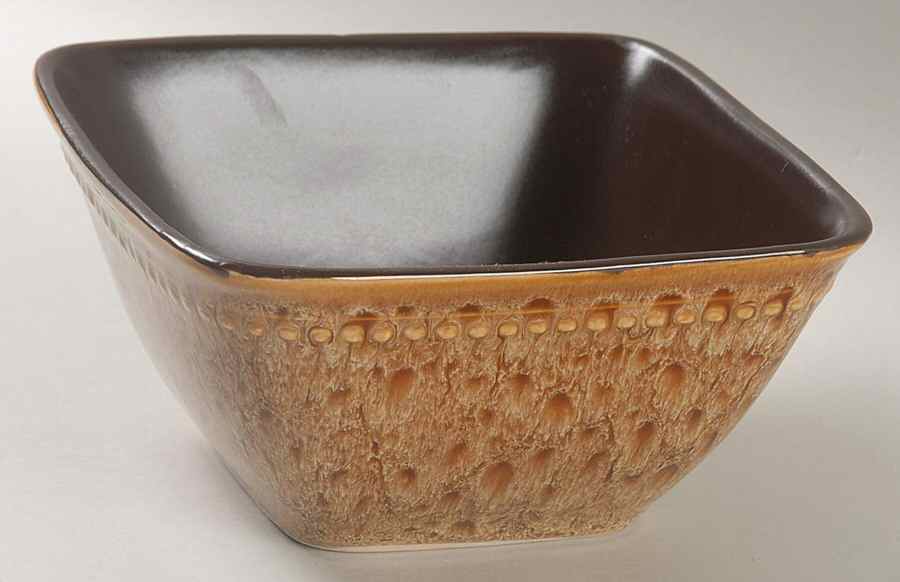 Artesia Tiger's Eye (Square) Square Soup/Cereal Bowl by JCPenney-1