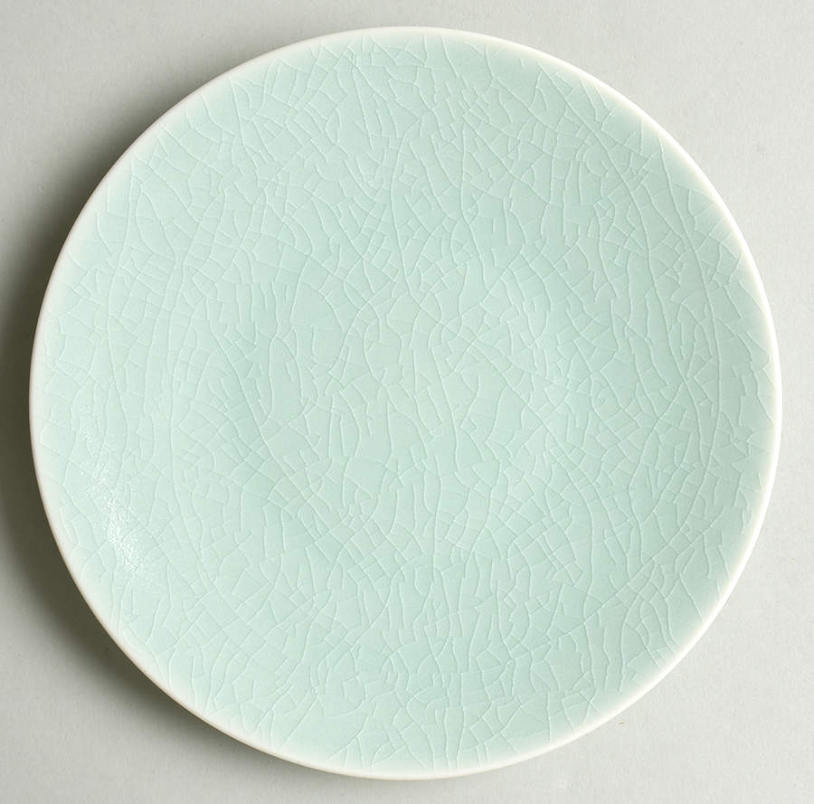 Crackle Blue Lagoon Bread & Butter Plate by Jaune de Chrome-1
