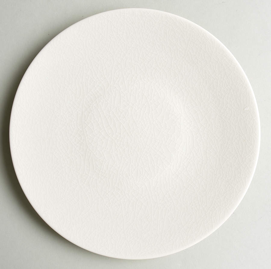Crackle Ivory Salad/Dessert Plate by Jaune de Chrome-1