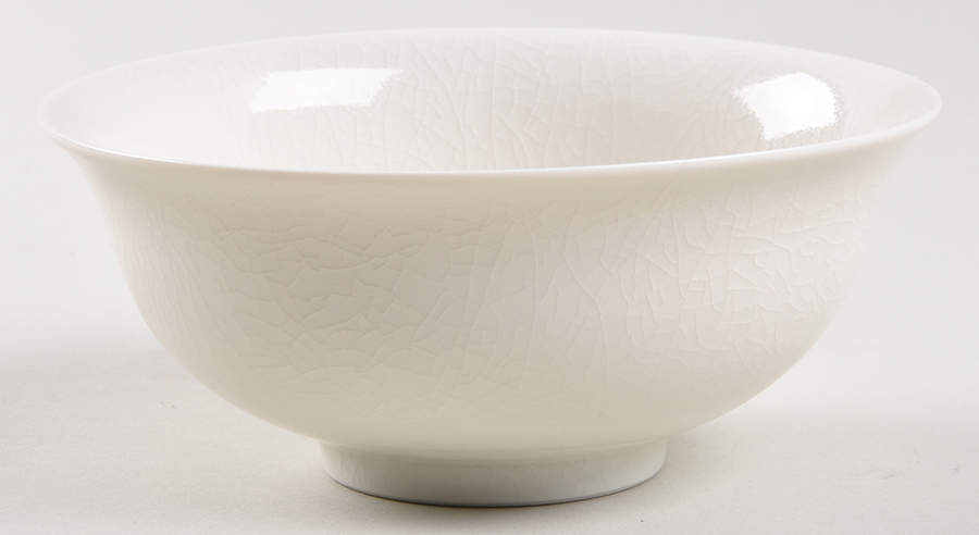 Crackle Ivory Soup/Cereal Bowl by Jaune de Chrome-1