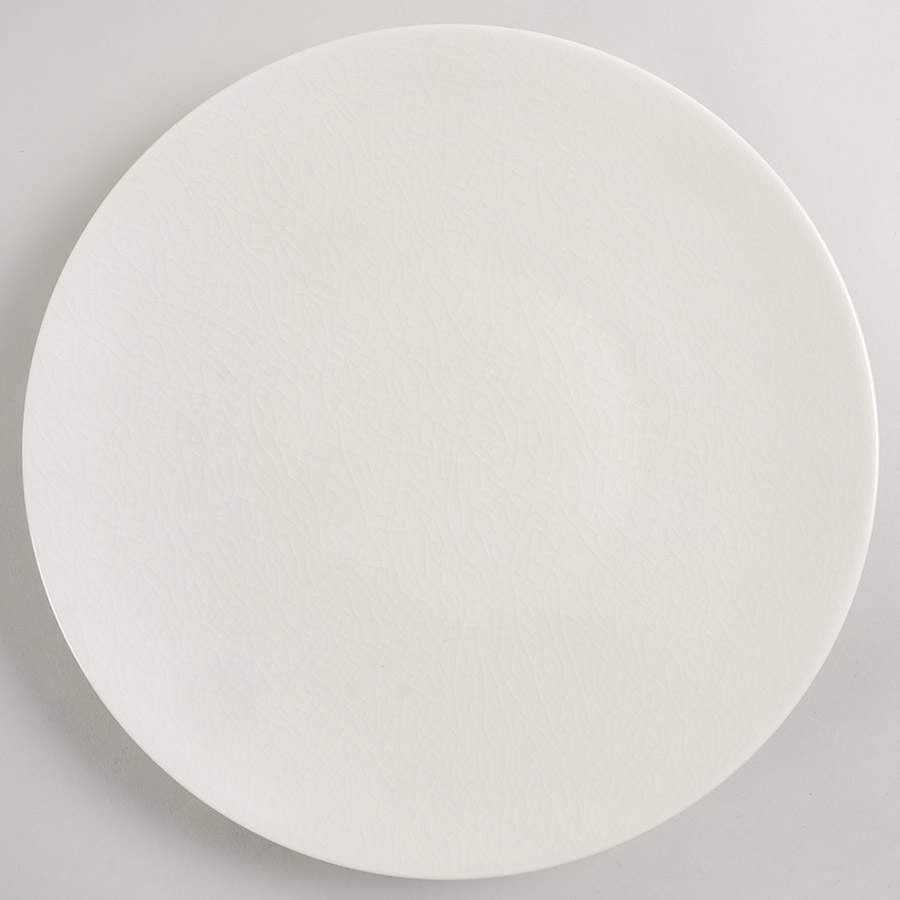 Crackle Ivory Dinner Plate by Jaune de Chrome-1
