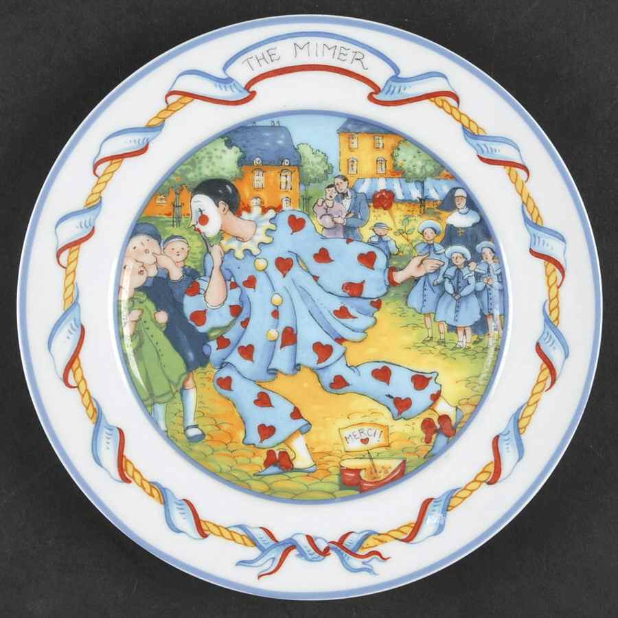 Street Entertainers Salad Plate by Japan-1