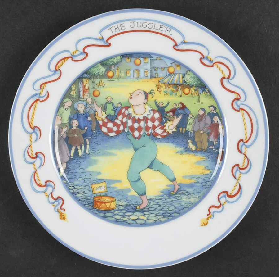 Street Entertainers Salad Plate by Japan-1