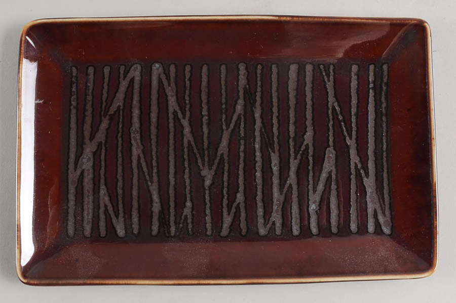 Kushi Purple 7" Rectangular Tray by Jaune de Chrome-1