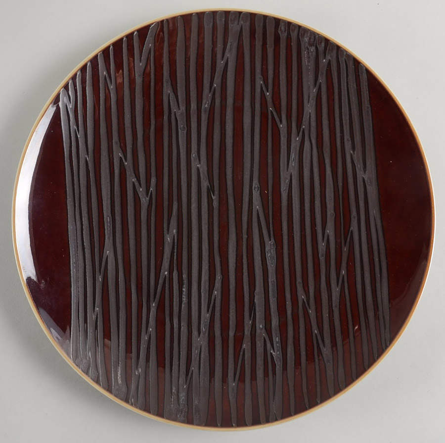 Kushi Purple Dinner Plate by Jaune de Chrome-1