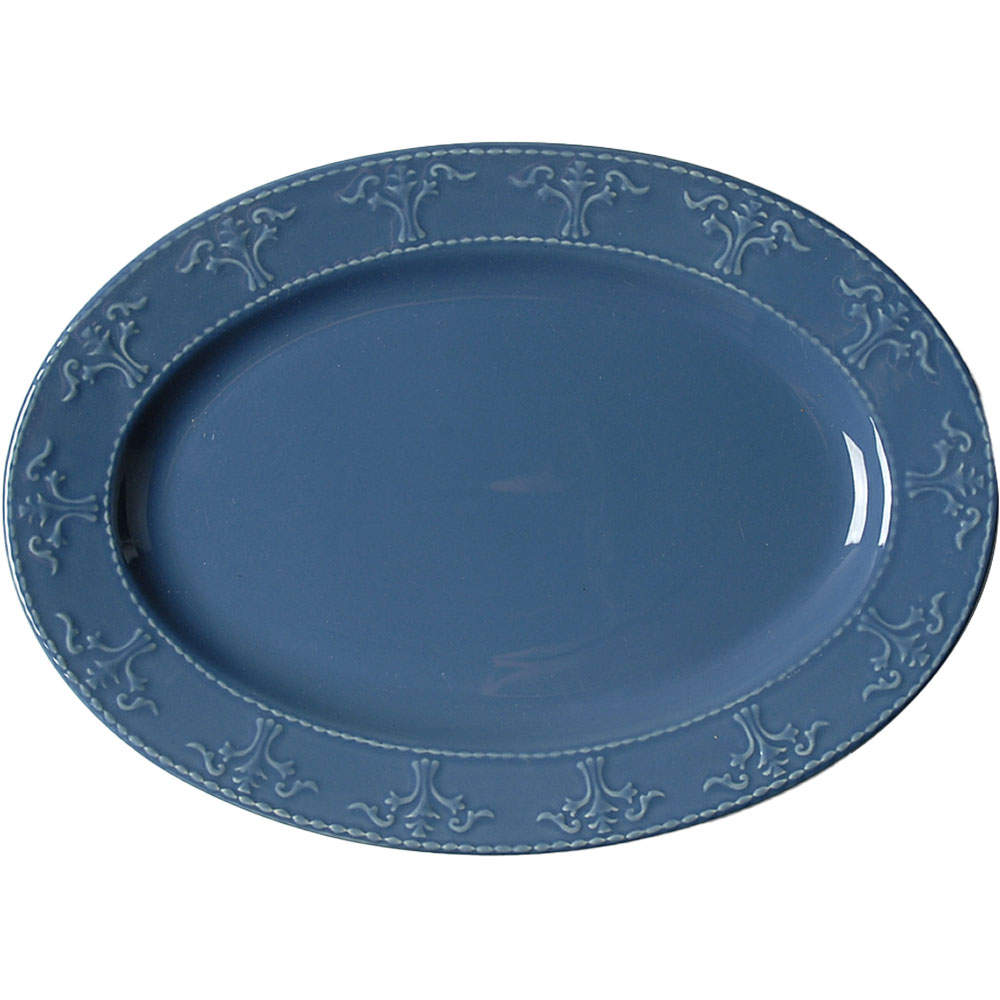 Athena Normandy Blue 12" Oval Serving Platter by JCPenney-1