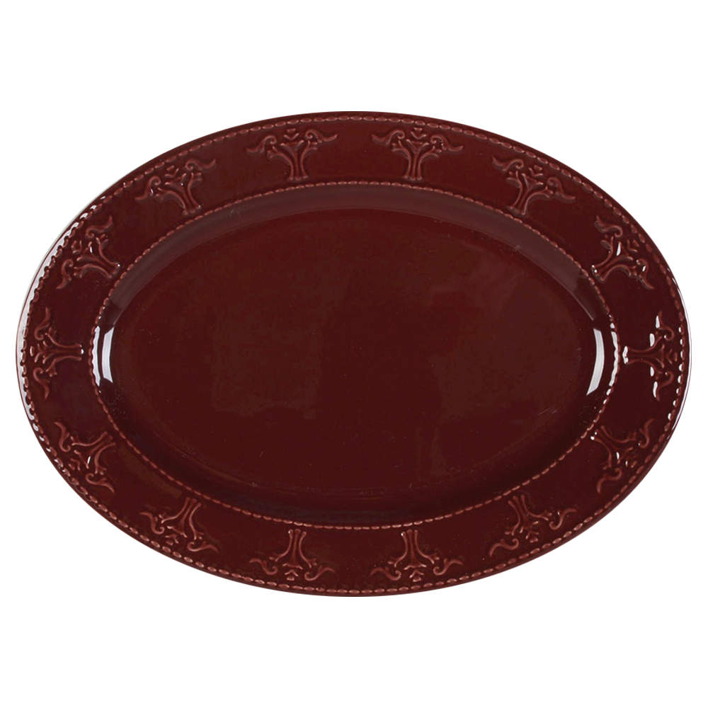 Athena Merlot 14" Oval Serving Platter by JCPenney-1