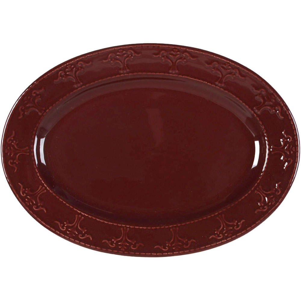 Athena Merlot 12" Oval Serving Platter by JCPenney-1