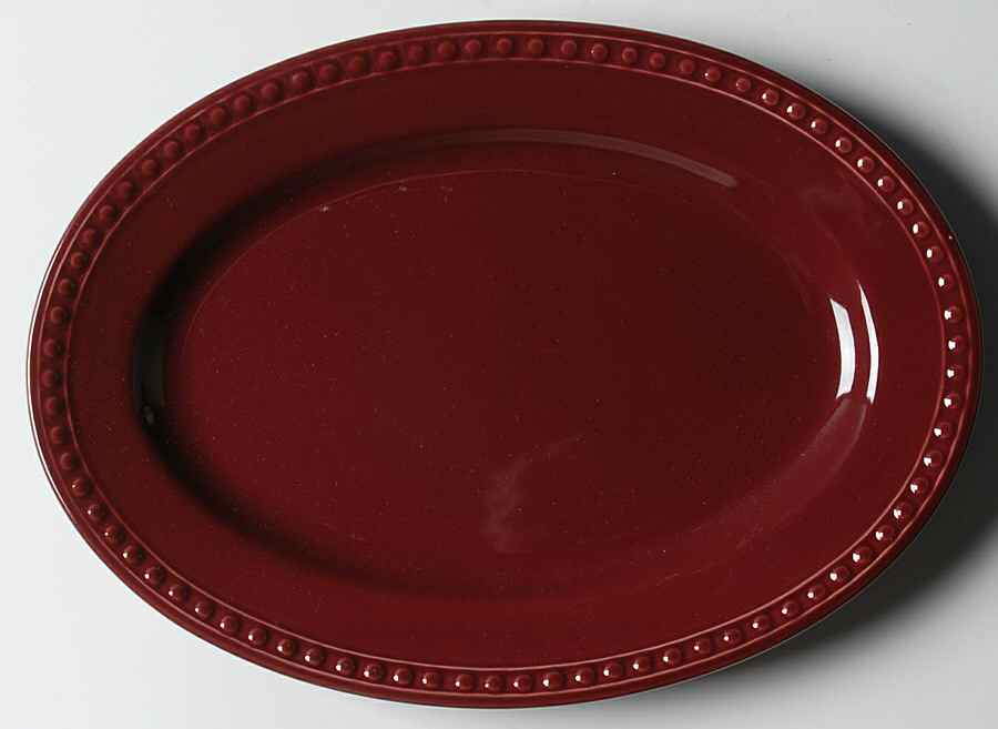 Pearl Merlot 12" Oval Serving Platter by JCPenney-1