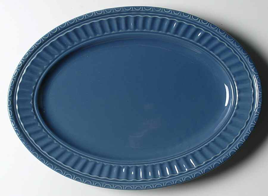 Italiana Normandy Blue 14" Oval Serving Platter by JCPenney-1