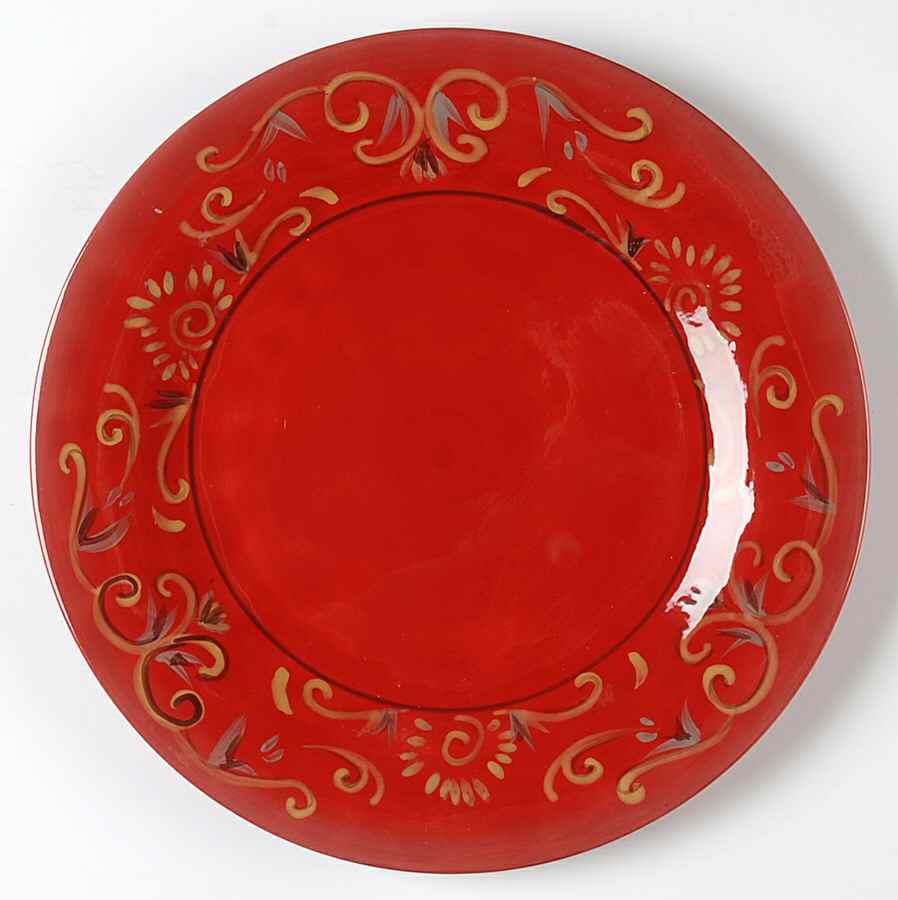 Belletto Red Dinner Plate by JCPenney-1