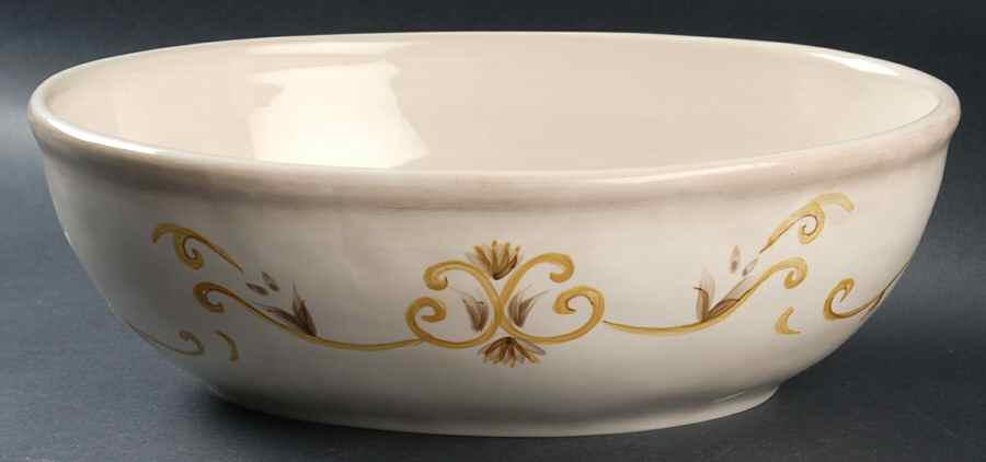 Belletto Ivory 12" Oval Serving Bowl by JCPenney-1