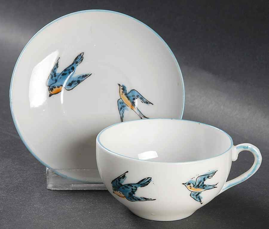 JAP938 Flat Toy Cup and Saucer Set by Japan-1