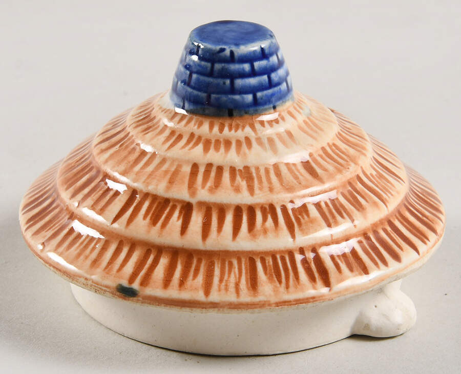 JAP722 (Round Cottage Shaped) Lid for Mini Teapot by Japan-1