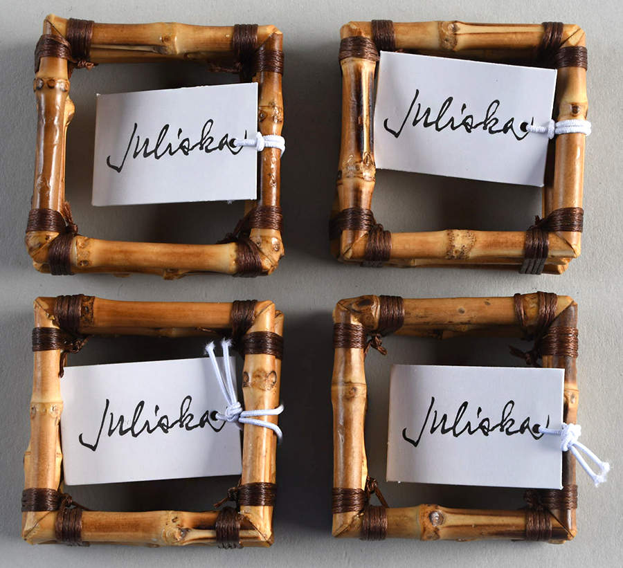 Classic Bamboo Napkin Ring - Set of 4 by Juliska Ceramics-1