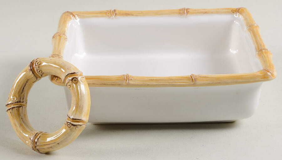 Classic Bamboo Napkin Holder W/Napkin Weight by Juliska Ceramics-1
