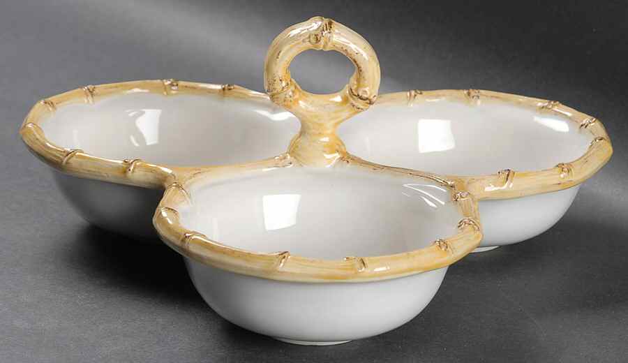Classic Bamboo 3 Section Server by Juliska Ceramics-1